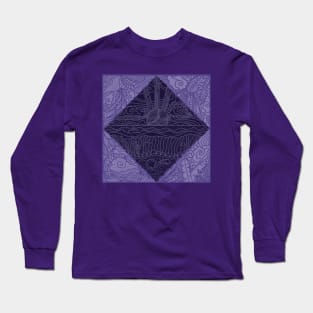 NATURE MANDALA PURPLE Long Sleeve T-Shirt